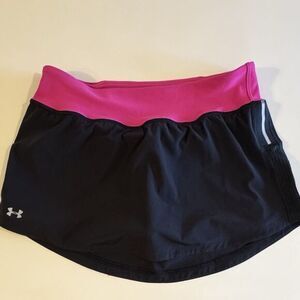 Under Armor UA Women’s Heat Gear Skort Black & Pink Size Small Athletic